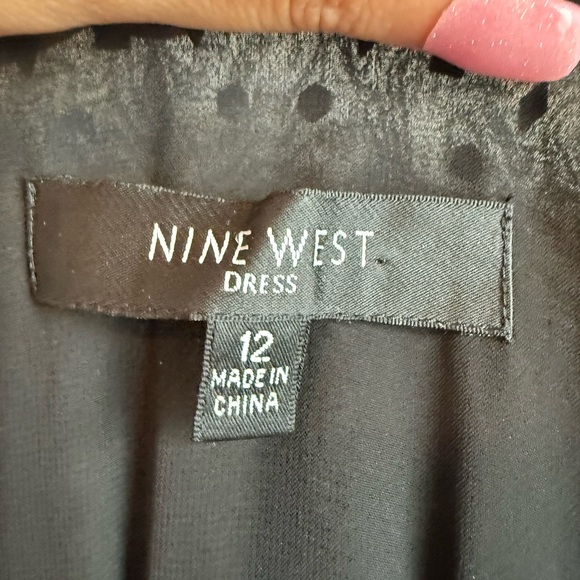 Nine West Black Embellished Ruched Mini Dress - Picture 6 of 6